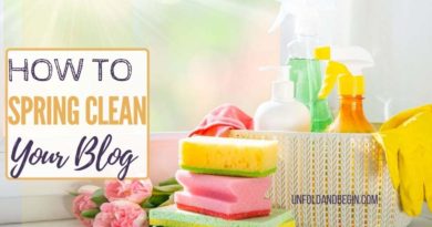 Spring clean your blog